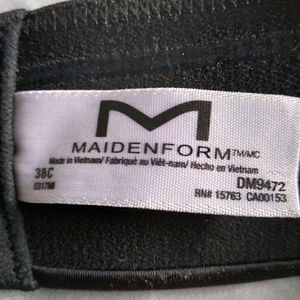 Strapless black bra 38c